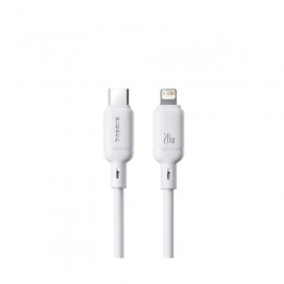 Интерфейсный кабель Baseus Silky Type-C to iP 20W 2m White (P10377700213-01)