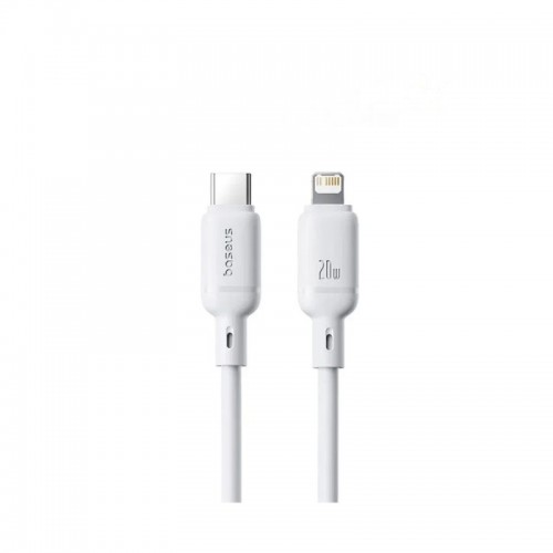 Интерфейсный кабель Baseus Silky Type-C to iP 20W 2m White (P10377700213-01)