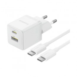 Адаптер питания Baseus Palm C+U 30W White( в комлпекте кабель Type-c) (P1011160A213-01)