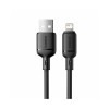Интерфейсный кабель Baseus Silky USB to iP 2.4A 1m Black (P10377702113-00)