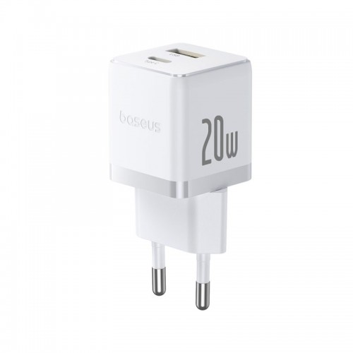 Адаптер питания Baseus Palm C+U 20W White(P10111608213-00)