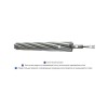 Кабель оптический грозотроса ОКГТ-ц-1-24(G.652)-10,5/39