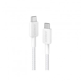 Интерфейсный кабель Anker 322 USB-C to USB-C Cable 1М (A81F5G21) Белый
