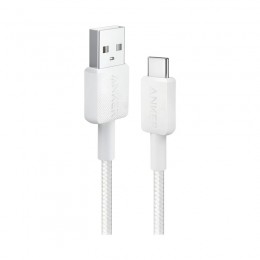 Интерфейсный кабель Anker 322 USB-A to USB-C 1М (A81H5G21) Белый