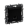 Информационная розетка одинарная Niloe Step RJ45 Кат.5e UTP Чёрный new