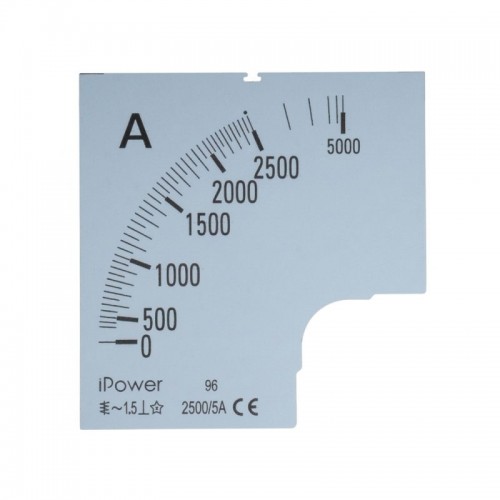 Шкала для амперметра iPower 2500/5