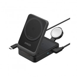 Беспроводное зарядное устройство Anker MagGo 15W, Foldable 3-in-1 (B2557312) Черный