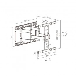 Кронштейн XG FMW-3775 для ТВ и мониторов 37\