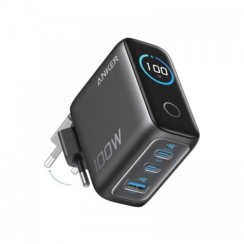 Адаптер питания Anker Prime Charger Smart Display (100W, 3 Ports) (B121BGZ1)