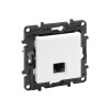Информационная розетка одинарная Niloe Step RJ45 Кат.6 UTP Белый new