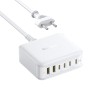 Адаптер питания Baseus EnerFill FH21 Desktop Charging Station 4C+2U 120W EU Moon White