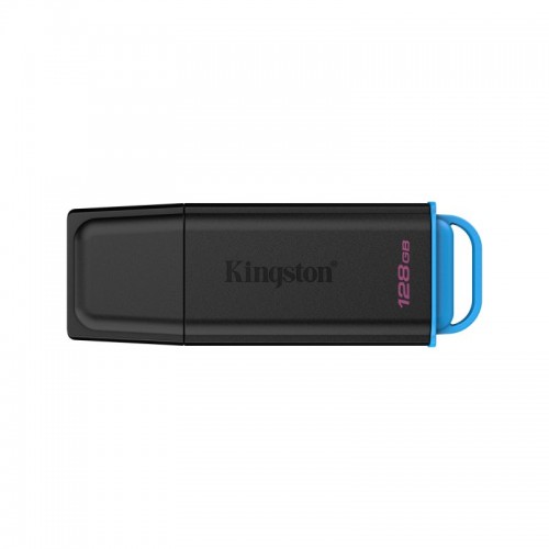 USB-накопитель Kingston DTXG2/128GB 128GB Чёрный/Голубой