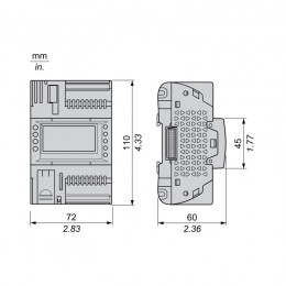 ПЛК М172 SE TM172PDG18R M172 дисплей 18 I/O ETH 2 MODBUS