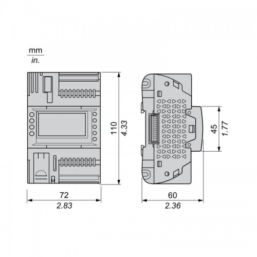 ПЛК М172 SE TM172PDG18R M172 дисплей 18 I/O ETH 2 MODBUS