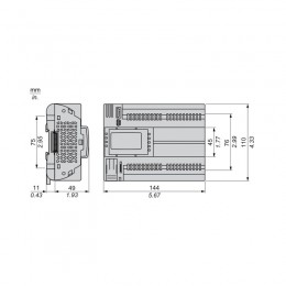 ПЛК М172 SE TM172PDG42RI M172 дисплей 42 I/O ETH 2 RS485