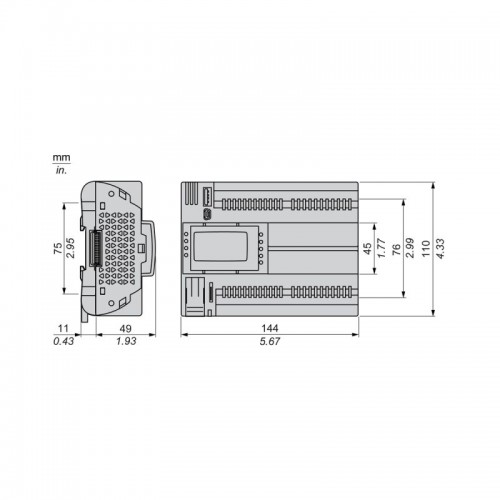 ПЛК М172 SE TM172PDG42RI M172 дисплей 42 I/O ETH 2 RS485