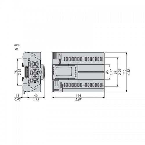 ПЛК М172 SE TM172PDG28RI M172 дисплей 28 I/O ETH 2 RS485