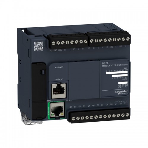 ПЛК M221-24IO SE TM221CE24T M221-24IO транзист источник ETH