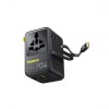 Адаптер питания Baseus EnerCore CG11 Universal Travel Adapter 70W 2AC+2U+2C Cosmic Black
