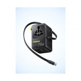 Адаптер питания Baseus EnerCore CG11 Universal Travel Adapter 70W 2AC+2U+2C Cosmic Black