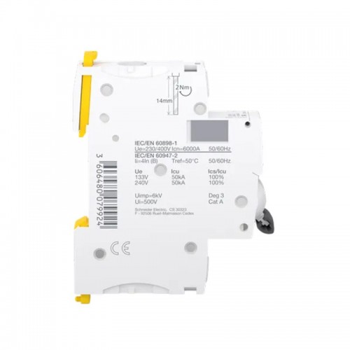 Автоматический выключатель SE A9F73101 Acti9 iC60N 1P B 1А 6 kA