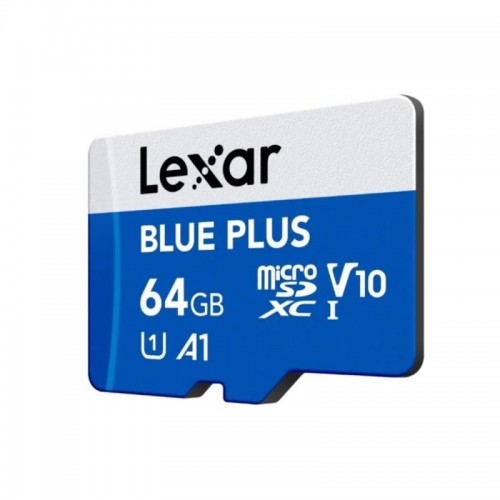 Карта памяти Lexar Blue plus LMSBLPL064G-BNANG 64GB + адаптер