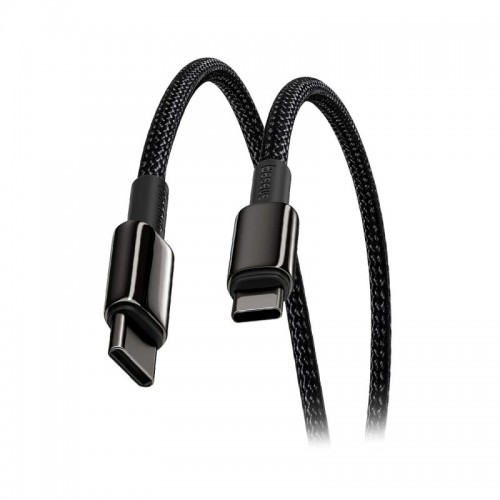 Интерфейсный кабель Baseus Tungsten Gold Air Fast Charging Data Cable USB-C to USB-C 240W 1.2m Black