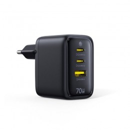 Адаптер питания Baseus EnerFill FE22 Fast Charger 2C+U 70W EU Cosmic Black