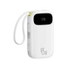 Портативный внешний аккумулятор Baseus EnerFill FC31 QPow 3C 20000mAh 22.5W Dual Cable White