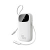 Портативный внешний аккумулятор Baseus EnerFill FC31 QPow 3C 20000mAh 22.5W Dual Cable White