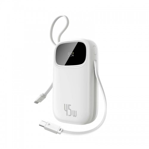 Портативный внешний аккумулятор Baseus EnerFill FC31 QPow 3C 20000mAh 22.5W Dual Cable White
