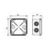 Коробка ответвительная DKC 53785 под монтажный пистолет
