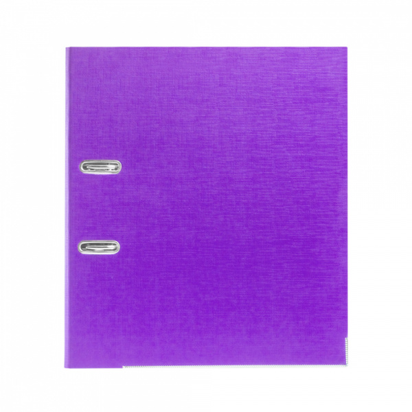 Папка–регистратор Deluxe с арочным механизмом, Office 2-PE1, А4, 50 мм, фиолетовый