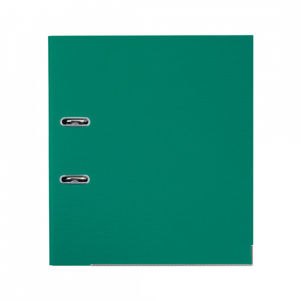 Папка–регистратор Deluxe с арочным механизмом, Office 2-GN36 (2" GREEN), А4, 50 мм, зеленый