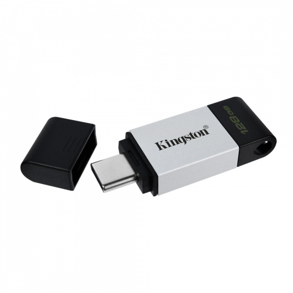 USB-накопитель Kingston DT80/128GB 128GB Type-C Серебристый