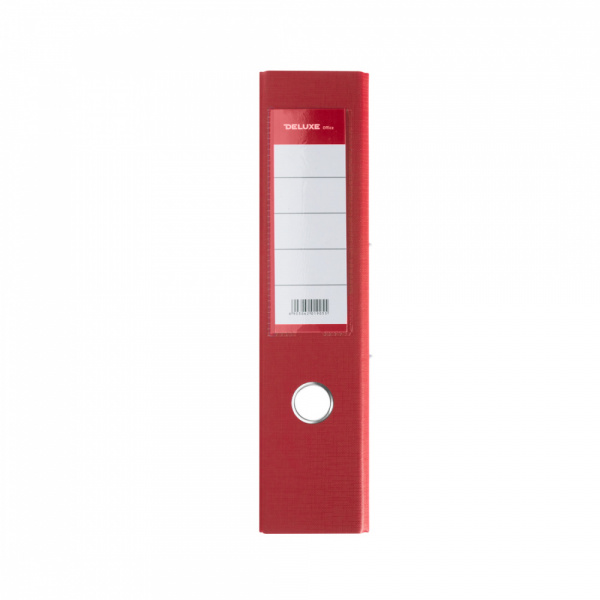 Папка–регистратор Deluxe с арочным механизмом, Office 3-RD24 (3" RED), А4, 70 мм, красный