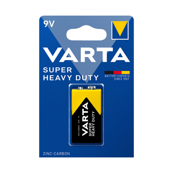 Батарейка VARTA Superlife E-Block 9V - 6F22P 1 шт. в блистере