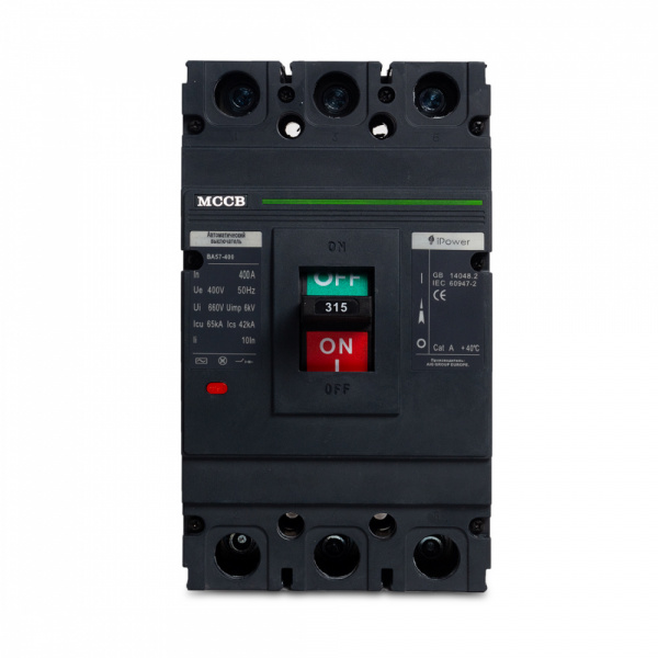Автоматический выключатель iPower ВА57-400 3P 400A